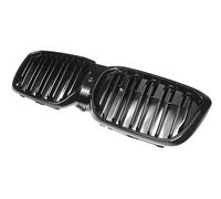 Front Ribs Grill Dual Slats Piano Black Radiator Front Bumper Kidney Grille For BMW IX3 G08i 2022+ Car Racing Grills Replacement