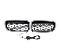 Front Ribs Grill For BMW 3-Series F30 F31 320li 325i 328i 335i 2013-2018 Diamond Front LED Racing Facelift Grille Upper Bumper Radiator Grilles