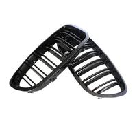 Front Ribs Grill For BMW 5 Series F10 F11 F18 520 523 525 520d 530d 540i Grille Car Front Grille Kidney Racing Grill Gloss Black 10-17(Gloss black)