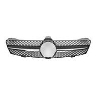 Front Ribs Grill For Mercedes For Benz CLS-Class W219 CLS350 CLS500 05-08 Bumper Grille AMG GTR Style Upper Grilles Chrome Silver Diamonds Style(Chrome Black)