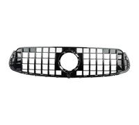 Front Ribs Grill For Mercedes For Benz GLC W253/X253 Front Bumper Silver Grille For GLC300 GLC350 GLC43 Models 2020 Black Chrome GT Grill