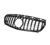 Front Ribs Grill For Mercedes For Benz W176 A-Class A180 A200 A250 A45 2013 2014 2015 2016 2017 2018 Amg Front Bumper Mesh Grille Gtr Style(2013-2015 Black)