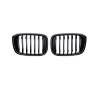Front Ribs Grill One Pair Front Kidney Grilles 1 Slats Singel Line For BMW 3 4 X3 X4 G01 G02 G08 2018 2019 2020 2021 Car Racing Grills(Matte Black)