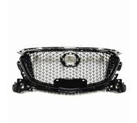 Front Ribs Grill Upper Bumper Hood Mesh Front Grille Grill For Mazda 3 For Axela 2017-2018 Auto Honeycomb Style Air Intake Grille