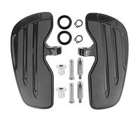 Front Rider Floorboards, Akozon Motorcycle Footrest Aluminum Foot Pegs Footboard for Scout/Sixty/Bobber 2015-2021(Black)