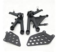 Front Rider Footrest Foot Pegs Bracket Set, Aluminum Motorcycle Pegs Assembly Compatible with Honda CBR 1000RR 2004-2007(Black)