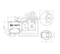 Front Right Air Suspension Bellow Fits Iveco Stralis S-Way Febi 198874