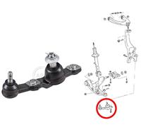 Front Right Ball Joint A.B.S. 220714 for Lexus GS 250 300 300h F RC 200t 300h
