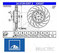 Front Right Brake Disc BMW:E46,3 34112282802 34112282302