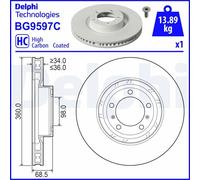 DELPHI BG9597C Brake disc