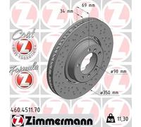 ZIMMERMANN 460.4511.70 Brake disc
