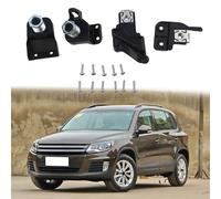 Front Right Headlight Bracket Repair Kit for Tiguan 2012-2017, ABS Black Replacement Mounting Frame, OEM 5N0998226B Fix Broken Tab