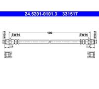 Brake Hose ATE 24.5201-0101.3 for BMW 5 (E39) 2.2 2000-2003