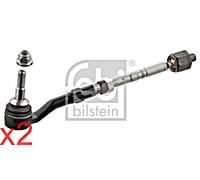 Front Rod Assembly FEBI x2 pcs Fits BMW E60 E61 E63 E64 32106777479