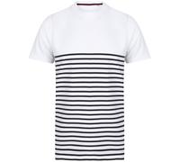 Front Row Adults Unisex Breton Striped T-Shirt PC3515