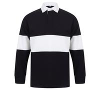 Front Row Adults Unisex Panelled Tag Free Rugby Shirt RW6649