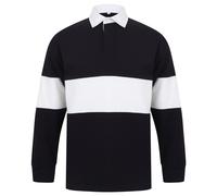 Front Row Adults Unisex Panelled Tag Free Rugby Shirt RW6649