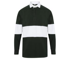 Front Row Adults Unisex Panelled Tag Free Rugby Shirt RW6649