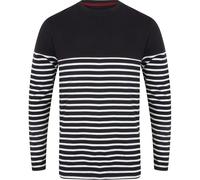 Front Row Long Sleeve Breton Striped T Navy/White XS