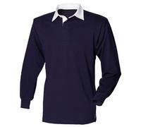 Front Row Long Sleeve Classic Rugby Polo Shirt PC2106