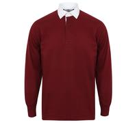 Front Row Long Sleeve Classic Rugby Polo Shirt PC2106