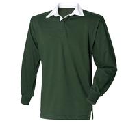 Front Row Long Sleeve Original Rugby Shirt Black* S