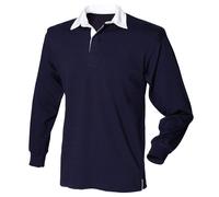 Front Row Long Sleeve Original Rugby Shirt Black* S