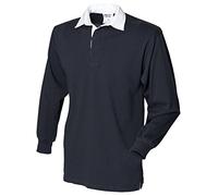 Front Row Long Sleeve Original Rugby Shirt Colour:Black Size:L