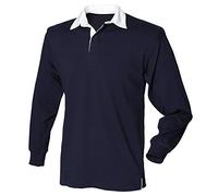 Front Row Long Sleeve Original Rugby Shirt - Navy* - L