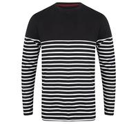 Front Row Mens Breton Stripe T-Shirt Navy/White M