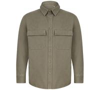 Front Row Men's Cotton Drill Overshirt in Khaki | Size: 2XL FRONT ROW Khaki 2XL