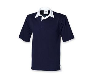 Front Row Mens Heavy Short Sleeve Cotton Casual rugby shirt S,M,L,XL,XXL