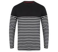 Front Row Men's Long Sleeve Breton Stripe T-Shirt in Navy | Size: XS FRONT ROW Navy XS
