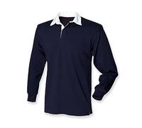 Front Row Mens Long Sleeve Original Rugby Shirt Navy XL