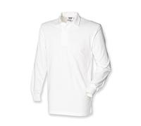 Front Row Mens Long Sleeve Original Rugby Shirt White S