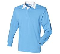 Front Row Men's Long-Sleeved Top Königliche/ Weiß M