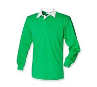 Front Row Men's Long-Sleeved Top leuchtend Grün / Weiß Xl