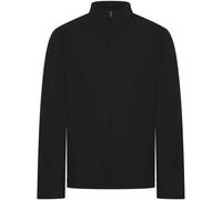 Front Row Men's Pique Quarter Zip Sweatshirt in Black | Size: Large FRONT ROW Black L