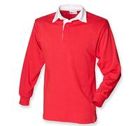 Front Row Men's Polo Shirt multicolour red / white Large