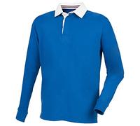 Front Row Mens Premium Long Sleeve Rugby Shirt/Top (M) (Royal)