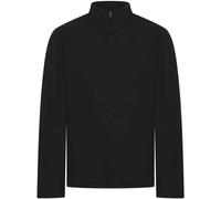 Front Row Men's Premium Pique Quarter Zip Top in Black | Size: Medium FRONT ROW Black M