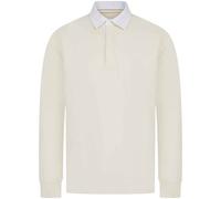 Front Row Men's Premium Rugby Shirt in Natural | Size: Small FRONT ROW Natural S