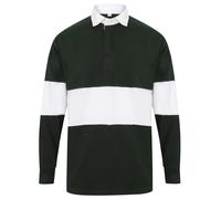 Front Row Panelled Tag-Free Rugby Shirt (FR007)-Traditional Heavyweight Jersey