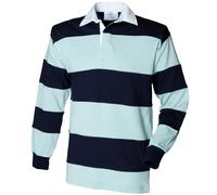 Front Row Sewn Stripe Long Sleeve Rugby Shirt (FR008) - Sport Leisure Wear