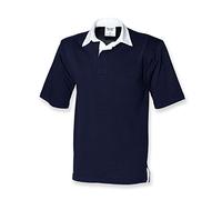 Front Row Short Sleeve Rugby Shirt : Color - Navy : Size - M