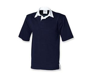 Front Row Short Sleeve Rugby Shirt : Color - Navy : Size - M
