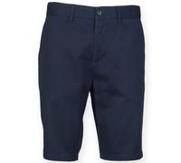 Front Row Stretch chino shorts - Mens, 97% Cotton, Flat front chino short