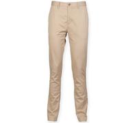 Front Row Stretch chinos - Mens, 97% Cotton, Flat front chino trouser, Tag-free