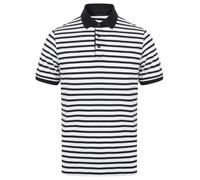 Front Row Striped Jersey polo shirt - Stretch ribbed collar and cuffs
