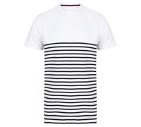 Front Row Unisex Adult Breton Striped Tagless T-Shirt RW9331